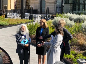 Fiona Patten and Jack Charles